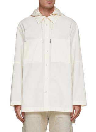 Main View - Click To Enlarge - WOOYOUNGMI - Drawstring Hooded Shirt