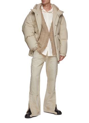 Figure View - Click To Enlarge - WOOYOUNGMI - Drawstring Hooded Shirt