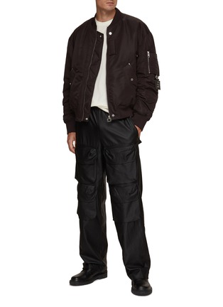 Figure View - Click To Enlarge - WOOYOUNGMI - Logo Embroidered Bomber Jacket