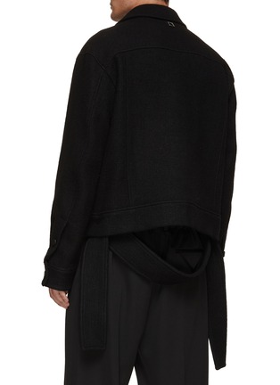 Back View - Click To Enlarge - WOOYOUNGMI - Belted Zip Up Jacket