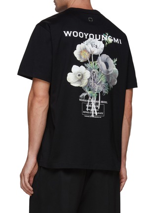 Back View - Click To Enlarge - WOOYOUNGMI - Flower Graphic Print T-Shirt
