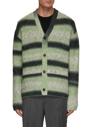 Main View - Click To Enlarge - WOOYOUNGMI - Striped Knit Cardigan