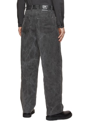 Back View - Click To Enlarge - WOOYOUNGMI - Stone Wash Wide Leg Jeans