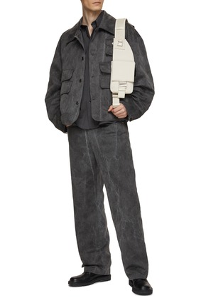 Figure View - Click To Enlarge - WOOYOUNGMI - Stone Wash Wide Leg Jeans