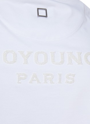  - WOOYOUNGMI - Beaded Logo Back T-Shirt