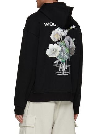 Back View - Click To Enlarge - WOOYOUNGMI - Flower Logo Print Hoodie