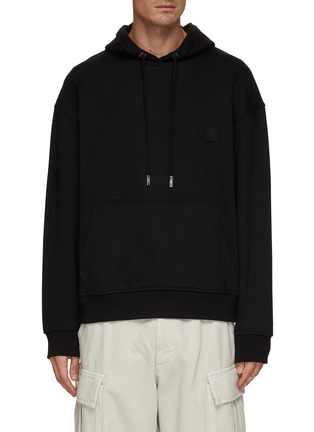 Main View - Click To Enlarge - WOOYOUNGMI - Flower Logo Print Hoodie