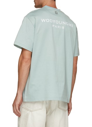 Back View - Click To Enlarge - WOOYOUNGMI - Logo Print Cotton T-Shirt