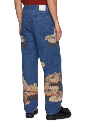 Back View - Click To Enlarge - WOOYOUNGMI - Volcano Print Wide Leg Jeans