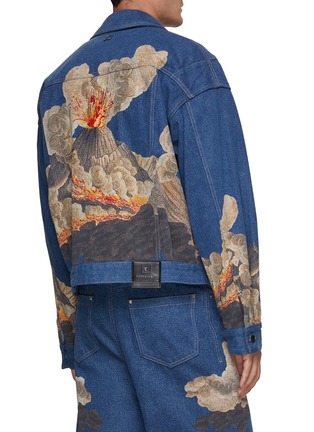 Back View - Click To Enlarge - WOOYOUNGMI - Volcano Print Wide Leg Jacket