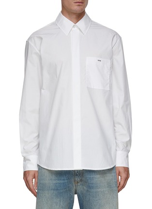 Main View - Click To Enlarge - WOOYOUNGMI - Logo Detail Chest Pocket Shirt