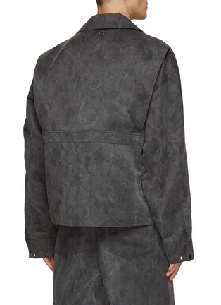 Back View - Click To Enlarge - WOOYOUNGMI - Stone Wash Multi Pocket Jacket