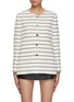 Main View - Click To Enlarge - MO&CO. - Striped Bouclé Jacket