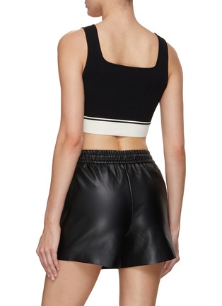 Back View - Click To Enlarge - MO&CO. - Cropped Knit Tank Top
