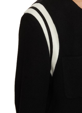  - MO&CO. - Striped Wool Jacket