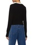 Back View - Click To Enlarge - MO&CO. - Contrast Trim Logo Cardigan
