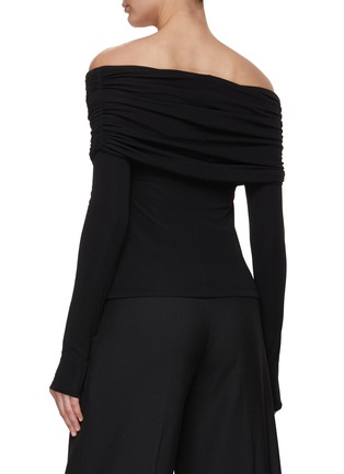 Back View - Click To Enlarge - MO&CO. - Ruched Off Shoulder Top