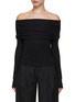 Main View - Click To Enlarge - MO&CO. - Ruched Off Shoulder Top