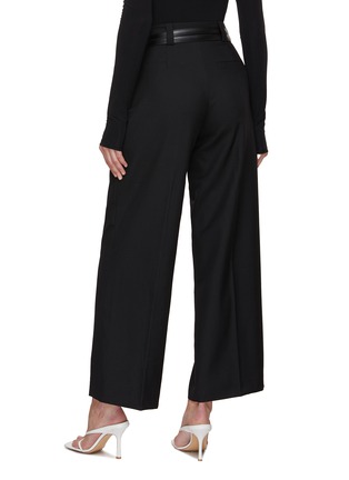 Back View - Click To Enlarge - MO&CO. - Double Belted Wide Leg Pants