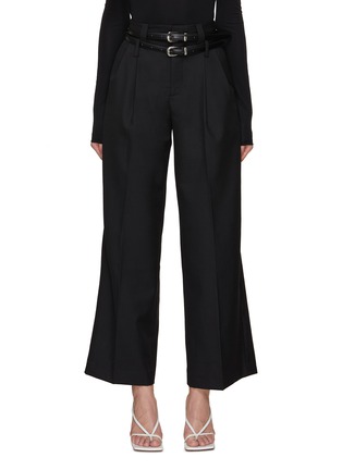 Main View - Click To Enlarge - MO&CO. - Double Belted Wide Leg Pants