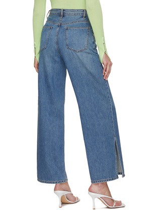 Back View - Click To Enlarge - MO&CO. - Drawstring Wide Leg Jeans