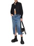 Figure View - Click To Enlarge - MO&CO. - Layered Cropped Shirt
