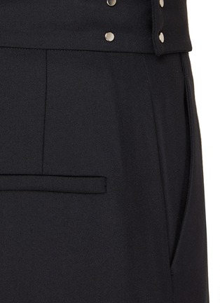  - RE: BY MAISON SANS TITRE - Straight Leg Buckle Design Folded Cropped Pants