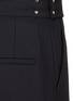  - RE: BY MAISON SANS TITRE - Straight Leg Buckle Design Folded Cropped Pants
