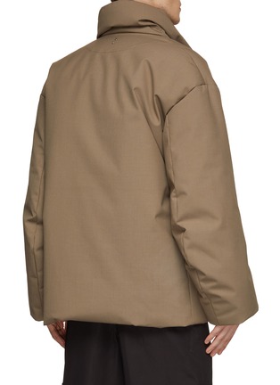 Back View - Click To Enlarge - RE: BY MAISON SANS TITRE - Belted Double Breasted Puffer Blazer