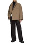 Figure View - Click To Enlarge - RE: BY MAISON SANS TITRE - Belted Double Breasted Puffer Blazer