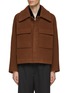 Main View - Click To Enlarge - RE: BY MAISON SANS TITRE - Raglan Sleeves Cropped Tweed Jacket