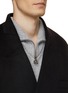 Detail View - Click To Enlarge - RE: BY MAISON SANS TITRE - Detachable Collar Long Double Breasted Coat