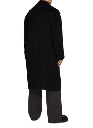 Back View - Click To Enlarge - RE: BY MAISON SANS TITRE - Detachable Collar Long Double Breasted Coat