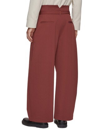 Back View - Click To Enlarge - RE: BY MAISON SANS TITRE - Wide Leg Tie–Up Trousers