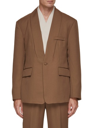 Main View - Click To Enlarge - RE: BY MAISON SANS TITRE - Single Breasted Wool Blazer