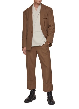 Figure View - Click To Enlarge - RE: BY MAISON SANS TITRE - Single Breasted Wool Blazer