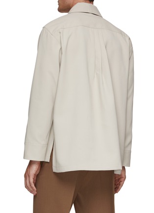 Back View - Click To Enlarge - RE: BY MAISON SANS TITRE - Wrap Effect Shirt