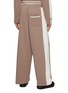 Back View - Click To Enlarge - RE: BY MAISON SANS TITRE - Straight Leg Contrasting Stripe Knit Pants