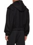 Back View - Click To Enlarge - RE: BY MAISON SANS TITRE - Detachable Strap Hooded Tweed Cropped Jacket