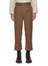 Main View - Click To Enlarge - RE: BY MAISON SANS TITRE - Straight Leg Buckle Design Folded Cropped Pants