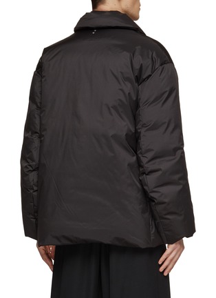 Back View - Click To Enlarge - RE: BY MAISON SANS TITRE - Belted Double Breasted Puffer Blazer