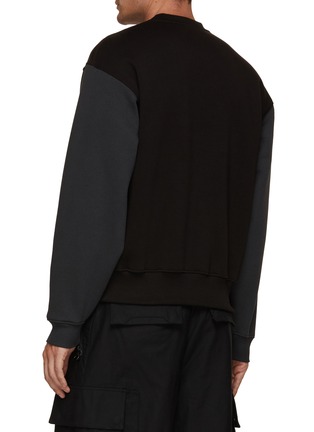 Back View - Click To Enlarge - NEIL BARRETT - Triple Bolt Raglan Sweatshirt