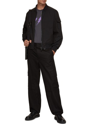 Figure View - Click To Enlarge - NEIL BARRETT - Sleeve Pocket Bomber Jacket