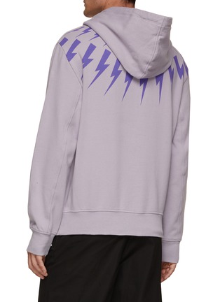 Back View - Click To Enlarge - NEIL BARRETT - Fairisle Thunderbolt Hoodie