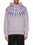 Main View - Click To Enlarge - NEIL BARRETT - Fairisle Thunderbolt Hoodie