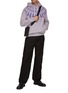 Figure View - Click To Enlarge - NEIL BARRETT - Fairisle Thunderbolt Hoodie
