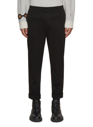 Main View - Click To Enlarge - NEIL BARRETT - Elastic Waistband Cropped Cuffed Pants