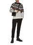 Figure View - Click To Enlarge - NEIL BARRETT - Elastic Waistband Cropped Cuffed Pants