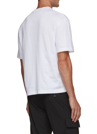 Back View - Click To Enlarge - NEIL BARRETT - Relaxed Fit Pierced Nipple T-Shirt