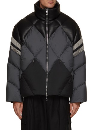 Main View - Click To Enlarge - NEIL BARRETT - High Collar Modernist Puffer Bomber Jacket
